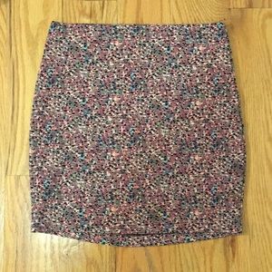Multicolored mini skirt